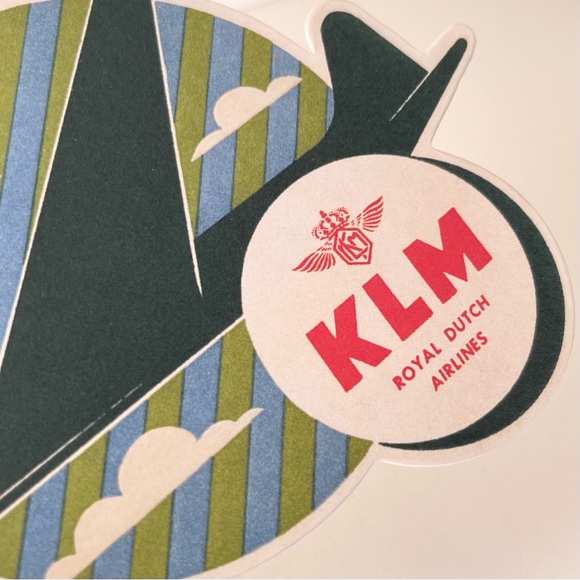 Louis Vuitton jumbo luggage sticker KLM Royal Dutch Airlines - Picture 7 of 11